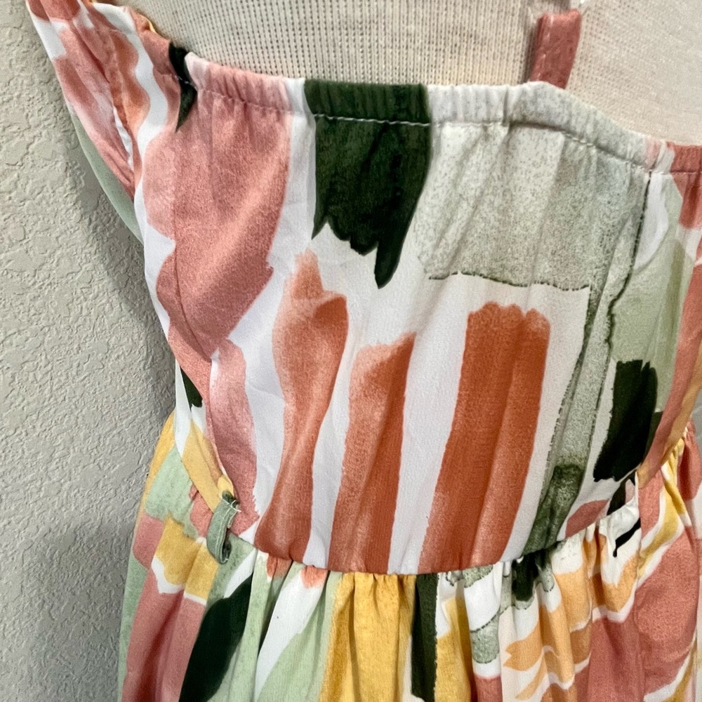 Simplee Apparel Colorful Abstract Midi Dress - Picture 10 of 11